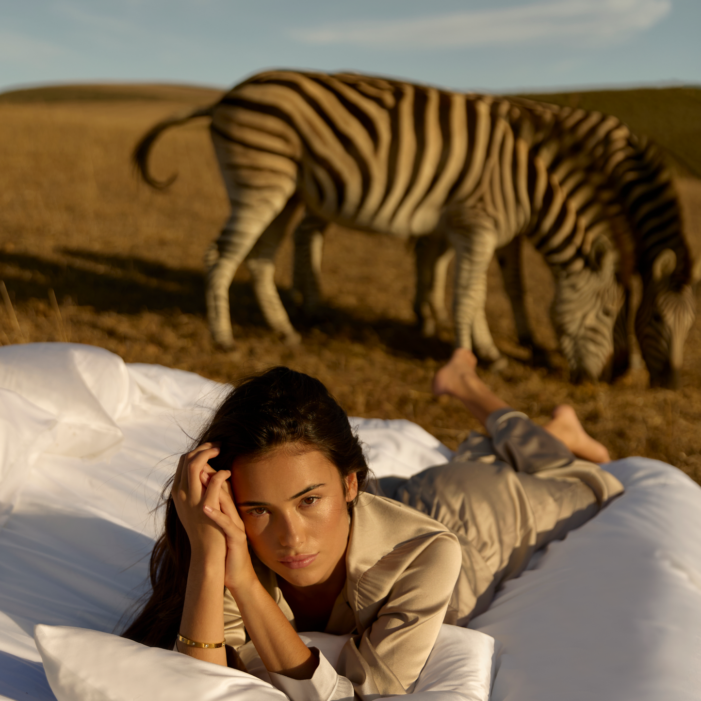 Long Premium Silk PJ Top