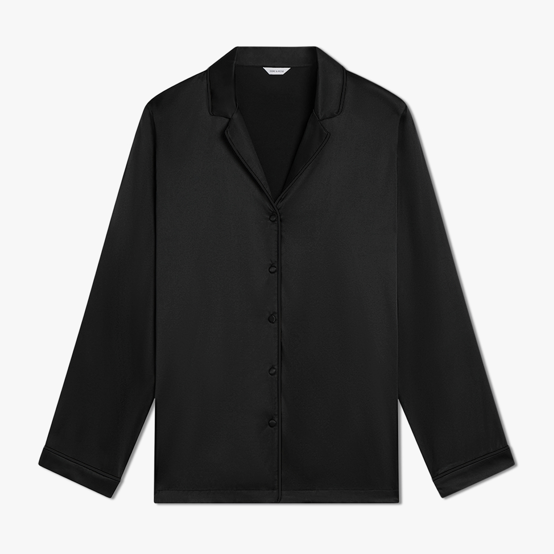 Long Premium Silk PJ Top