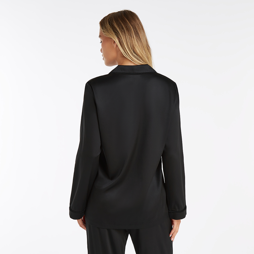 Long Premium Silk PJ Top