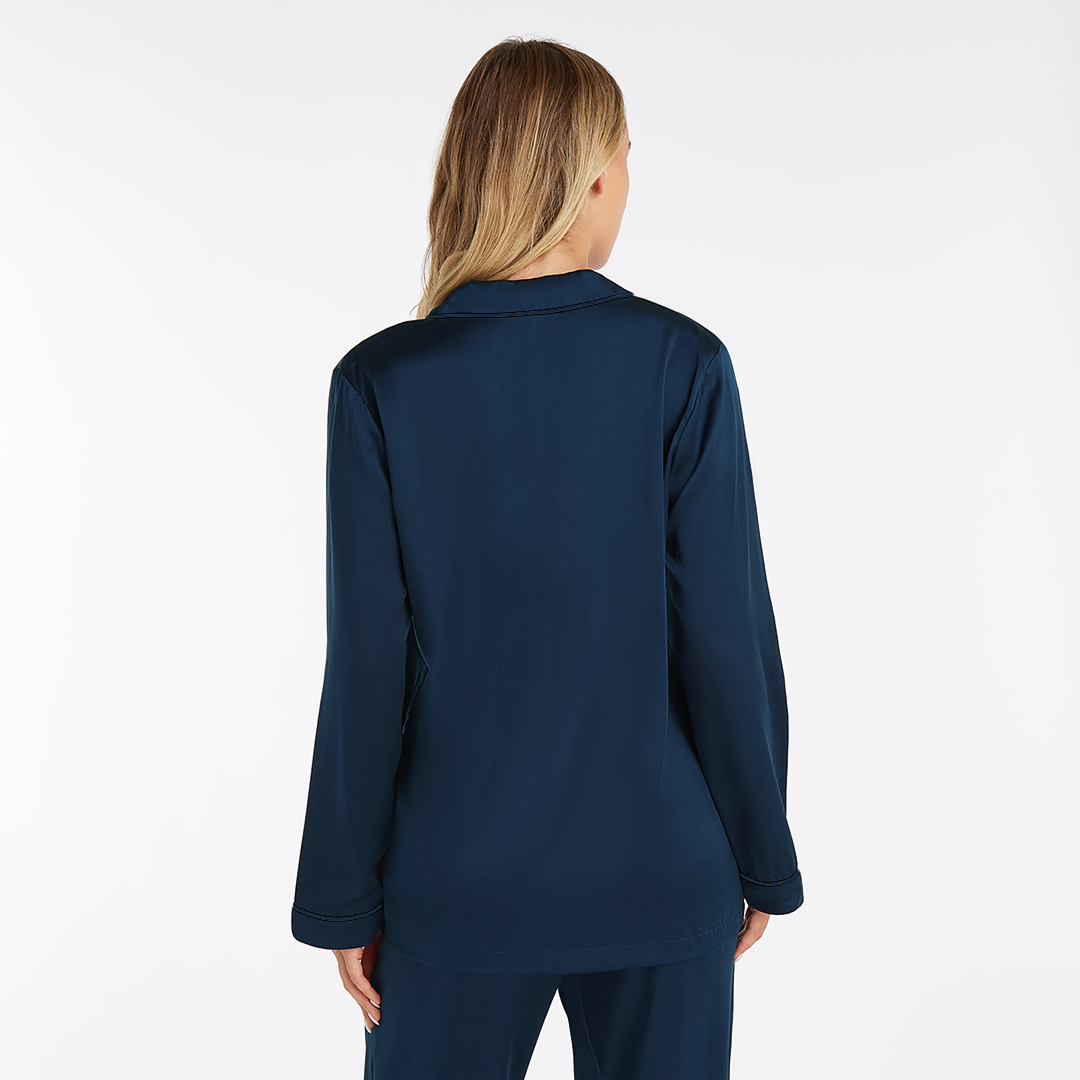 Long Premium Silk PJ Top