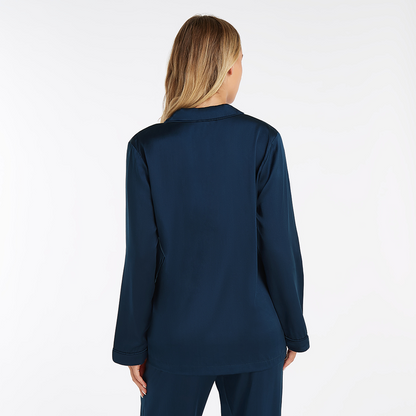 Long Premium Silk PJ Top