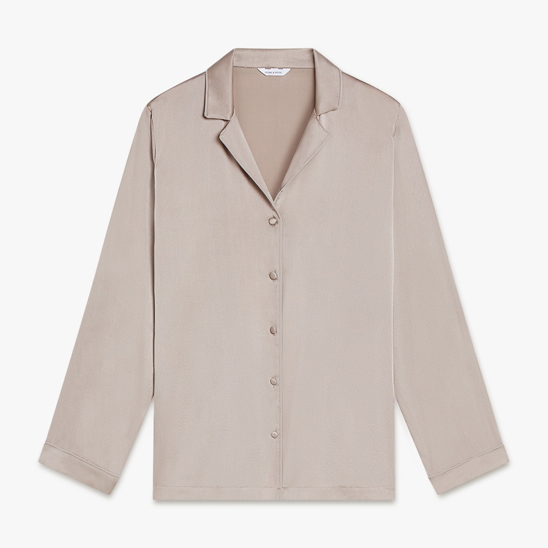 Long Premium Silk PJ Top