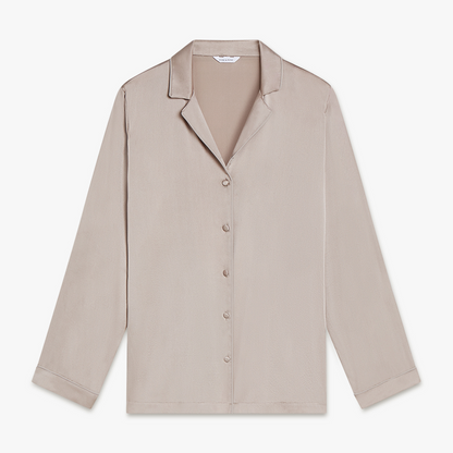 Long Premium Silk PJ Top