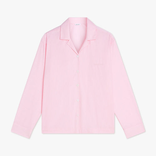 Long Premium Striped PJ Top