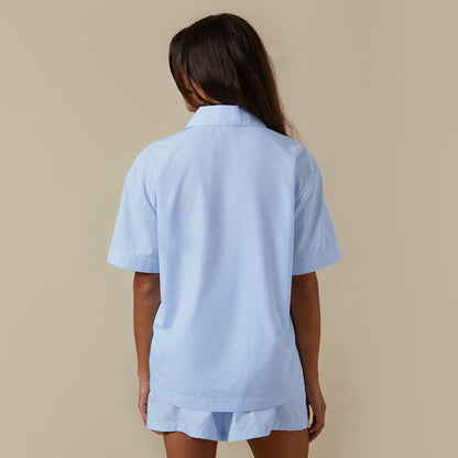 Short Premium Striped PJ Top