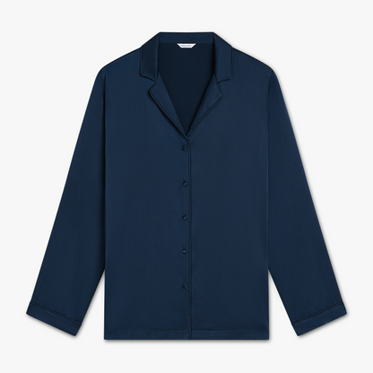 Long Premium Silk PJ Top