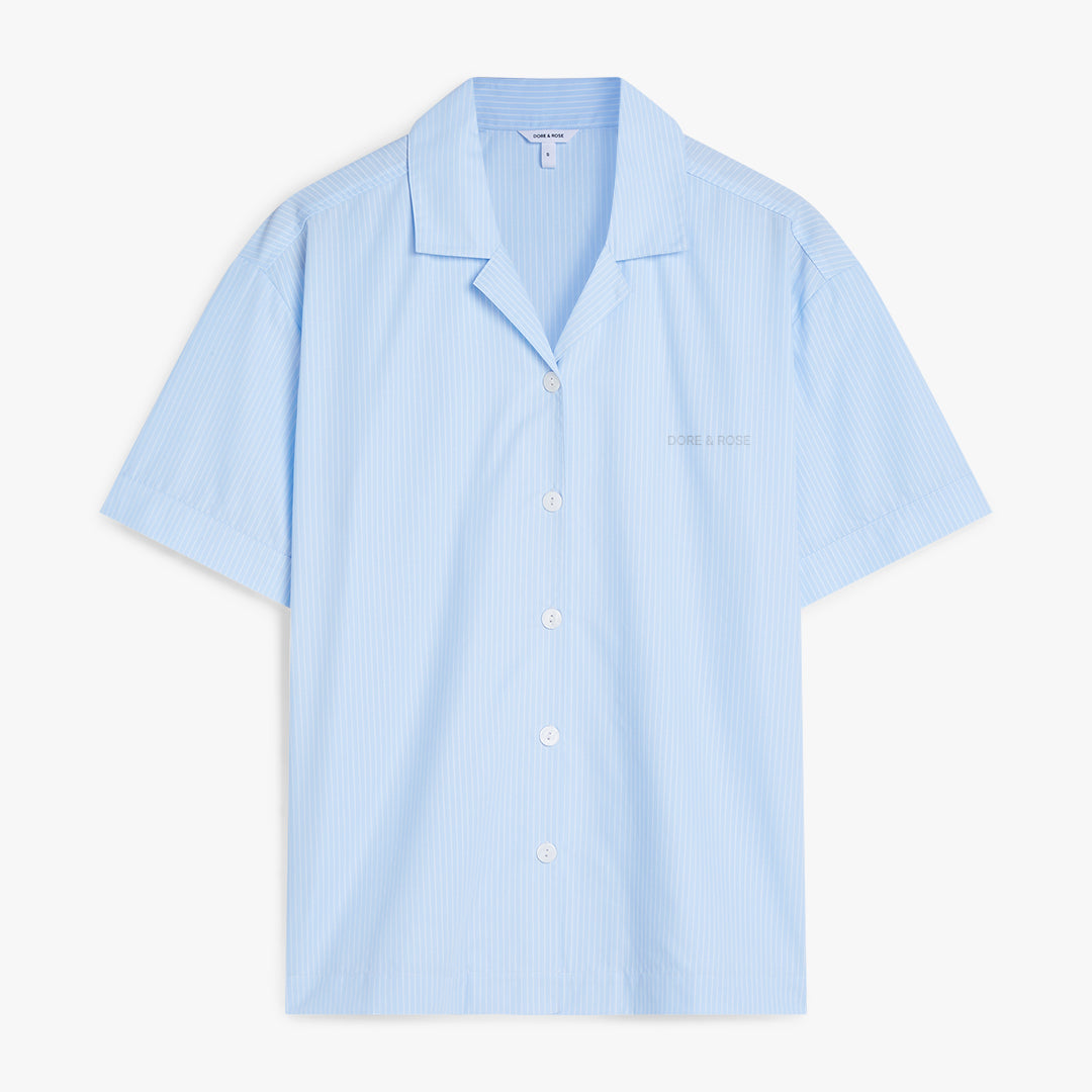 Short Premium Striped PJ Top