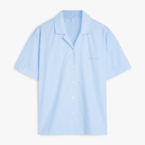 Short Premium Striped PJ Top