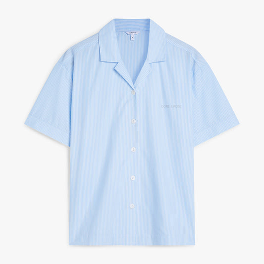 Short Premium Striped PJ Top