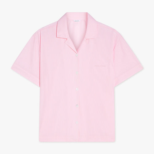 Short Premium Striped PJ Top