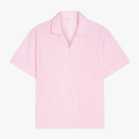 Short Premium Striped PJ Top