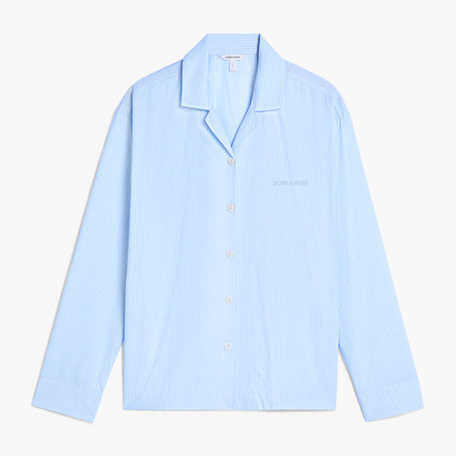 Long Premium Striped PJ Top