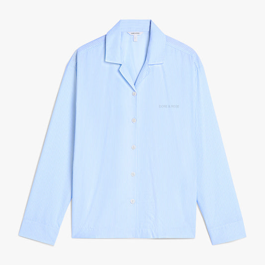 Long Premium Striped PJ Top